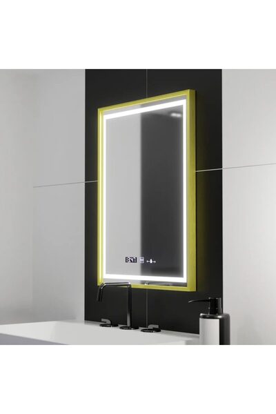Flippy Правоъгълно LED огледало, 50x70см, Verite Royale Gold Motion Glow Marc...