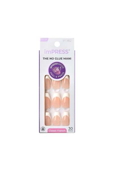Kiss iimPRESS Ιδανικά Τεχνητά Νύχια, Μεσαίου Μήκους, 30 τεμάχια