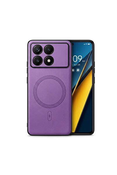 Nezih Case Poco X6 Pro ile Uyumlu Kamera Korumalı Suni Deri Manyetik Şarj Öze...