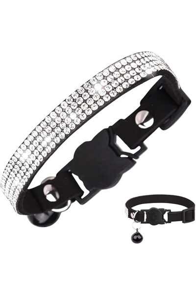 ANYUAN Cat Collar,Adjustable Pet Collar,Soft Velvet Leather Collar,For Kitten...