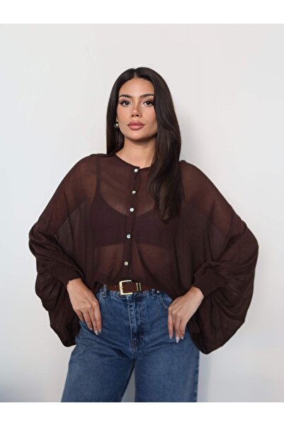 ESRAHELVACI Transparent Cape Cardigan