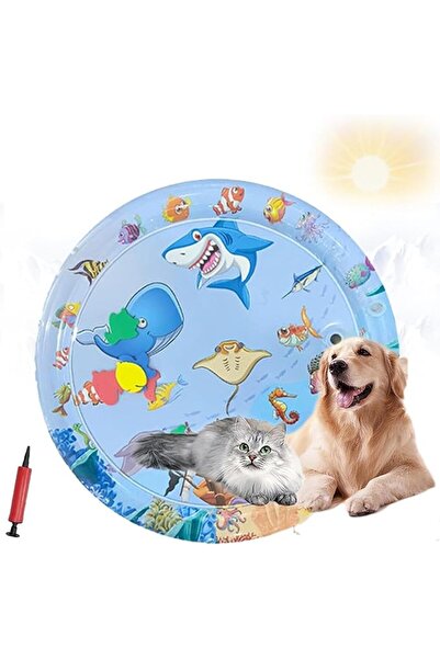 Paporich 65cm Thickened Water Mat for Cats, Big Pet Water Bed Washable Inflat...