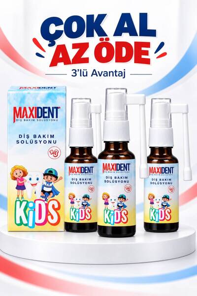 Kids Diş Bakım Solüsyonu 20Ml ( 3 ADET )