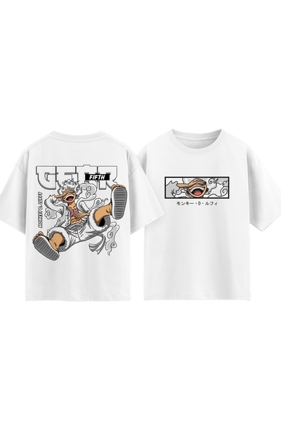 Vordevia Μπλουζάκι Monkey D. Luffy One Piece από βαμβάκι με στάμπα, σε μεγάλο...