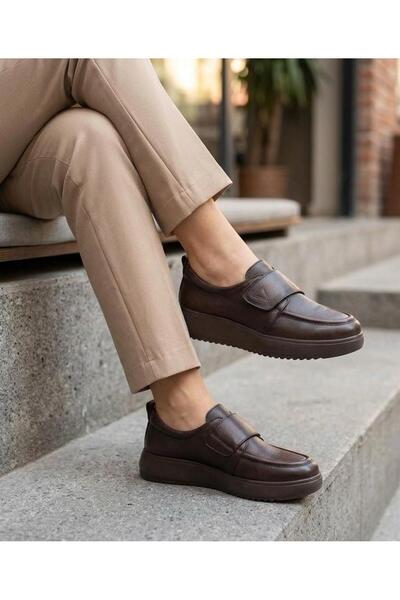Voyager Women's Brown Genuine Leather Orthopedic Sole Seasonal New Season Cas...