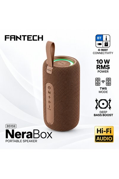 Fantech BS159 Wireless RGB Portable Speaker, 10W, 66mm Driver, 4 Mode Connect...
