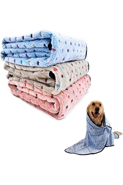 POSICHE Pet Bed Blanket 3Pcs - Light & Comfortable Pet Blanket Set for Dogs &...