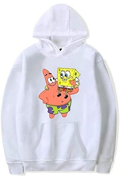 Vordevia Φούτερ Oversize με στάμπα Sponge Friendship, από βαμβάκι, με 3 κλωστ...