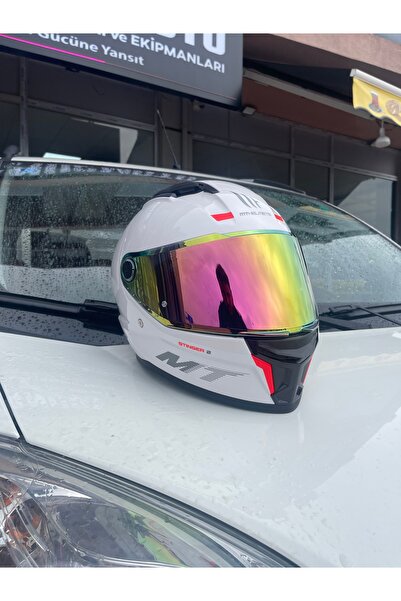 MT helmets v28 pink vizör pembe vizör kask camı