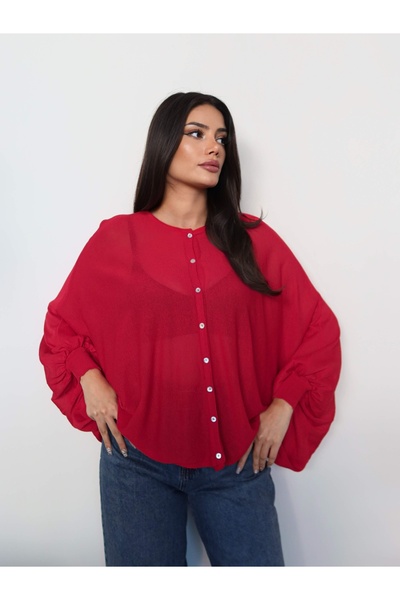 ESRAHELVACI Transparent Cape Cardigan