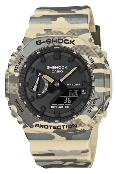 G-SHOCK Ανδρικό ρολόι GA-2100CM-5AER λουράκι καουτσούκ παραλλαγής 45x11mm
