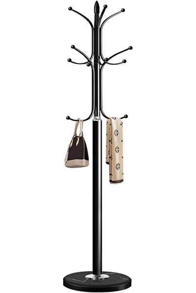 GENERAL Metal Coat Rack Stand with Natural Marble Base, Coat Rack Freestandin...