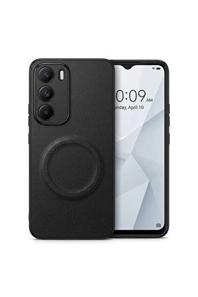 Nezih Case Vivo Y19S ile Uyumlu Kamera Korumalı Suni Deri Manyetik Şarj Özell...