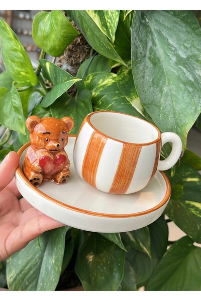 visera Single Cup with Teddy Bear Figure