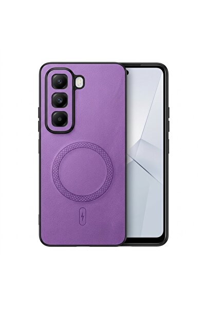 Nezih Case İnfinix Hot 50 Pro Plus ile Uyumlu Kamera Korumalı Suni Deri Manye...