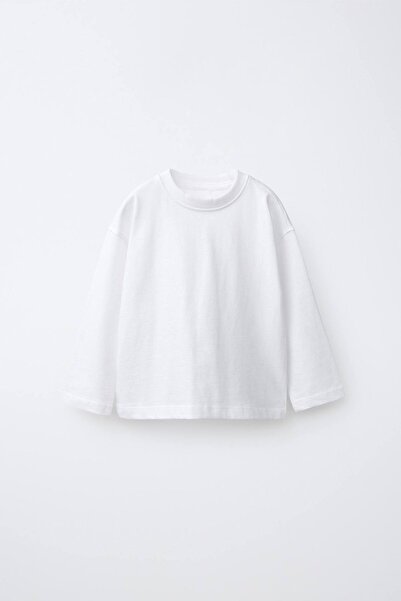 Laciel Prs Beyaz Unisex Uzunkol Çocuk Bluz