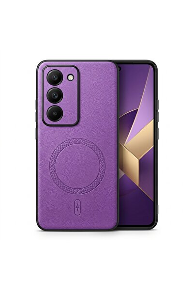 Nezih Case Redmi 15 ile Uyumlu Kamera Korumalı Suni Deri Manyetik Şarj Özelli...
