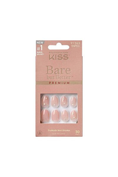 Kiss , Fake Nails Bare-But-Better Premium Nails Slay, length S, 30 pieces