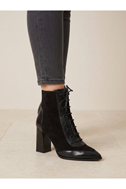 MARCO ROCCO Genuine Leather Suede Lace-Up Zippered Boots Women's Shoes