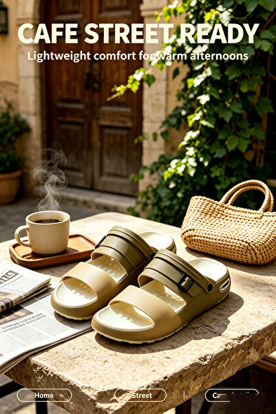Alnoor Global Store صنادل رجالية للمشي اليومي - مصنوعة من الجلد الصناعي المتي...