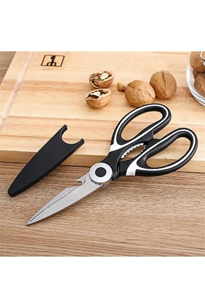 Generic Multifunctional Kitchen Scissors With Sharp Stainless Steel Blades An...
