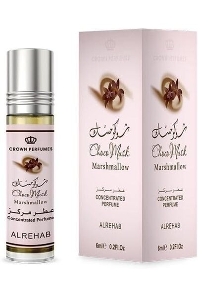 Al Rehab عطر الريحاب شوكو مسك مارشميلو للجنسين، زيت عطري، 6 × 6 مل