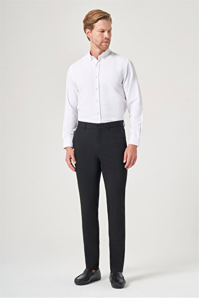 İmza Black Side Pocket Slim Fit Stretchy Chino Trousers 1003260154