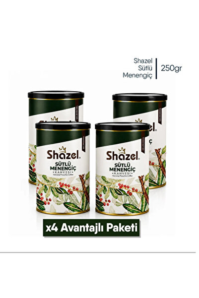 Shazel قهوة مينينجيك بالحليب 250 جرام علبة × 4 قطع