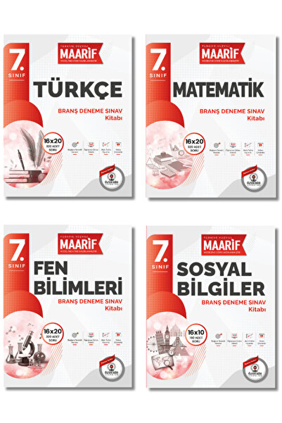 ÖZDEBİR YAYINEVİ 7.Sınıf Türkçe,Matematik,Sosyal Bilgiler,Fen Bilimleri Branş...