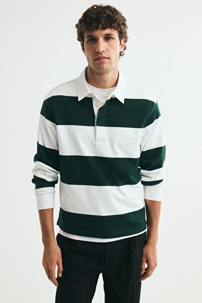 H&M Pamuklu Rugby Tişörtü Regular Fit