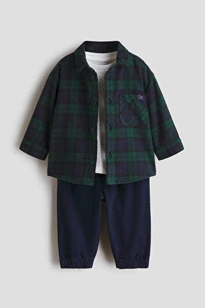 H&M 3 Parçalı Pamuklu Set