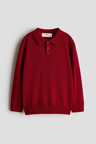 H&M Pamuklu Polo Kazak