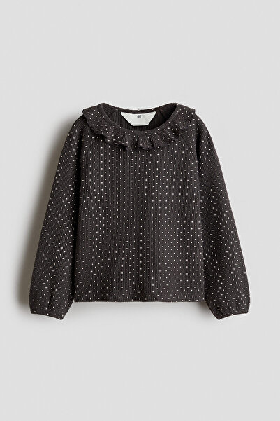 H&M Pamuklu ve Fırfırlı Üst