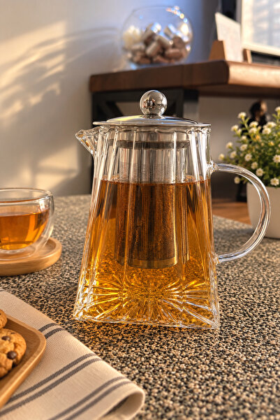 THIRTEEN SELECT French Press Glass Teapot |   Tea and Coffee Brewing Pitcher ...