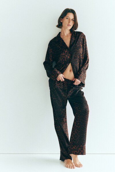 H&M Saten Pijama Takımı