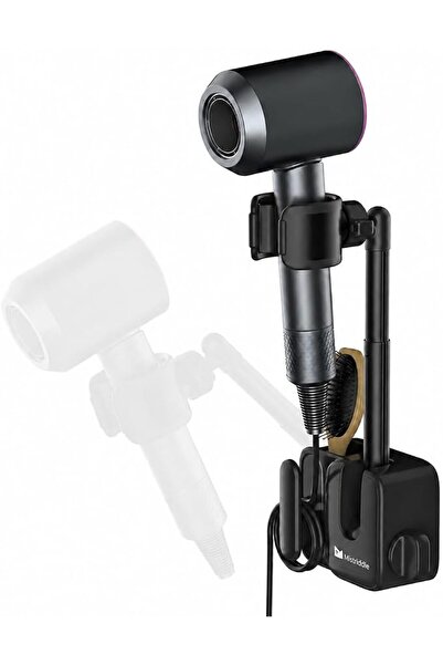 GENERAL Hands Free Hair Dryer Holder Wall Mount, Anti-Shake Blow Dryer Stand ...