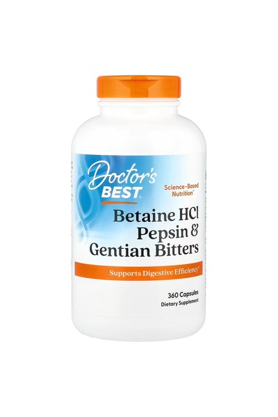 Betaine HCl Pepsin Gentian Bitters 360 Kapsül