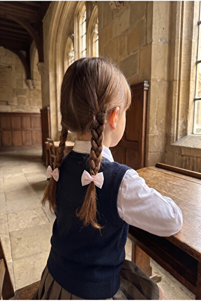 Katia&Bony Girl's Tulle Bowknot 2-Piece Rubber Buckle Light Pink