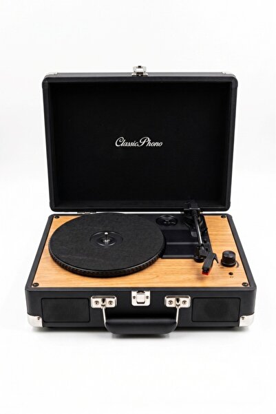 Lenco CLASSIC PHONO TT-20-BK- Hoparlörlü Bavul Tipi Pikap - Siyah