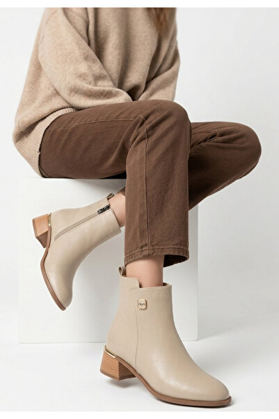 Erbilden Women's Boots Beige Skin Stylish Tinu