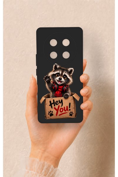 Vip Case حافظة سيليكون بنمط الراكون اللطيف متوافقة مع هاتف Honor Magic 7 Lite 5G