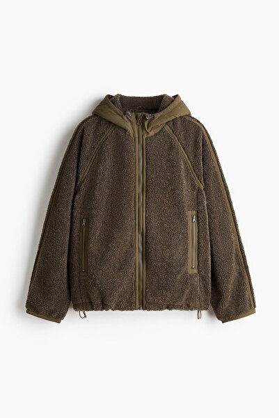 H&M Kapüşonlu Pelüş Ceket