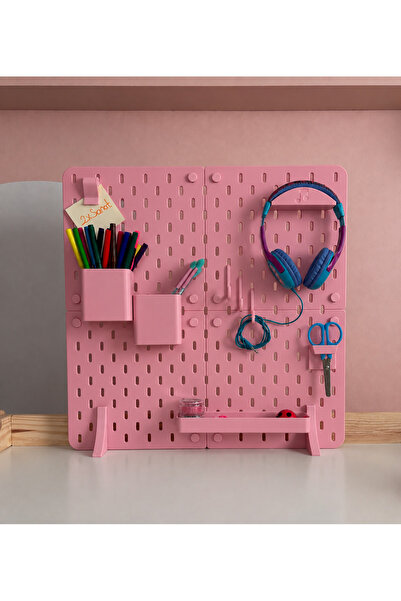 Çok Amaçlı Pano Ve Aksesuarları Pembe (48CM X 48CM)