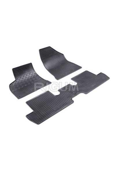 Rigum Rubber car mats 902044 for Peugeot 3008 I 2009–2016, black, set of 4 pi...