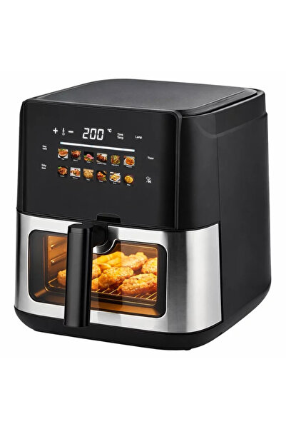 varioshop ®   Friteuză digitală cu aer cald de 8L, Gătit fără ulei, 12 progra...