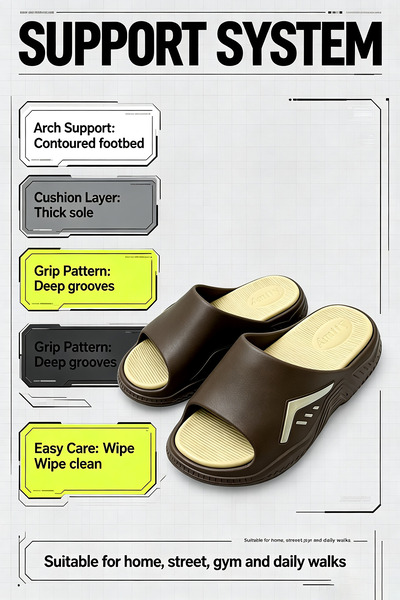 Elite Foot Hub Fashionable Design Men's and Women's Slippers |   Lightweight,...
