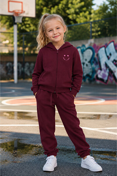 Rolypoly 2-piece tracksuit for girls, zippered -up hoodie with matching Jogge...