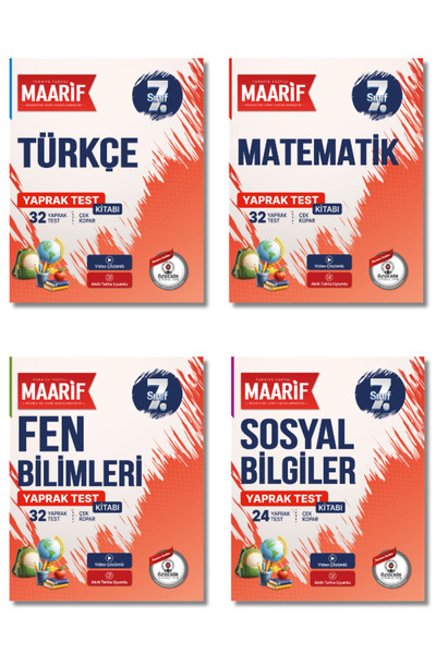 ÖZDEBİR YAYINEVİ 7.Sınıf Türkçe,Matematik,Sosyal Bilgiler,Fen Bilimleri Yapra...