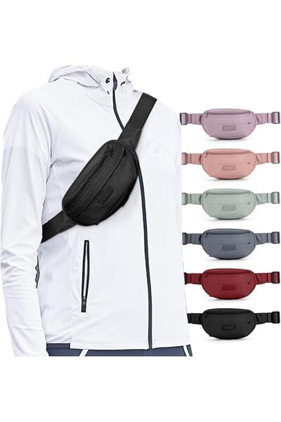 TERRIFI Waist Bag for Men and Women Waterproof Crossbody Fanny Pack for Trave...