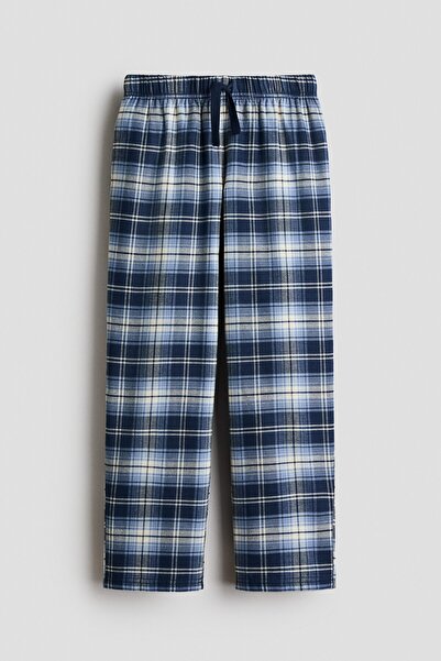 H&M Desenli Flanel Pijama Altı